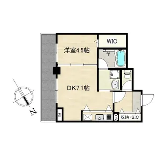Lamer久茂地【5階】の間取り