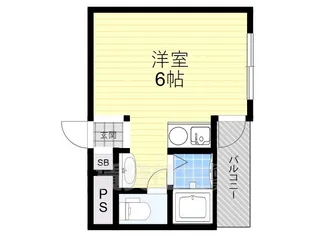 忍ケ丘マンション【2階】の間取り