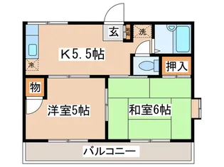 コ-ラルハイツ東本郷町弐番館【2階】の間取り