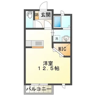ボートハウスI【1階】の間取り