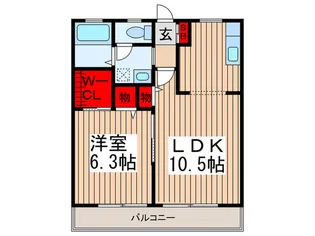 第1深井ハイツ【2階】の間取り