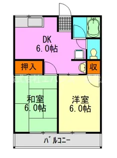 シティハイムコーポ長嶋【1階】の間取り