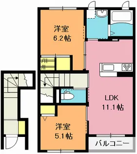 SHMメゾンベルマージュ【2階】の間取り