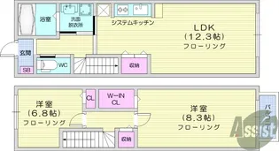 BAY HILLS梅の宮の間取り