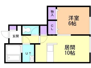 シュエット浜田【1階】の間取り