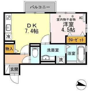よろづや5 B【2階】の間取り