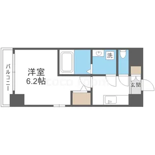 エスリード新大阪アヴァン【1階】の間取り