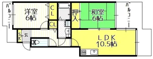 大阪府大阪市平野区加美西1【マンション】の間取り