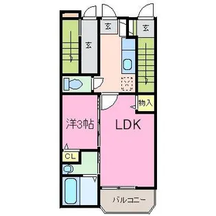 サンフェリシアン綾部駅前【1階】の間取り