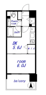 グローベルザスイート両国【6階】の間取り