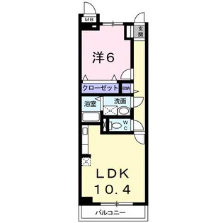 メゾン・ド・リズ【1階】の間取り
