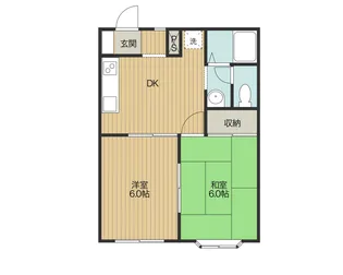 カメリアハイツK1【2階】の間取り