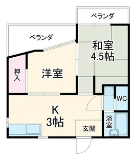 メゾンリバーサイド343【1階】の間取り