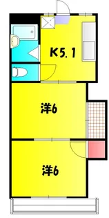 コーポ和気【2階】の間取り