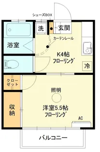 能條ハイツ【2階】の間取り