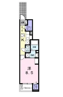 愛知県東海市富木島町中屋敷【アパート】の間取り