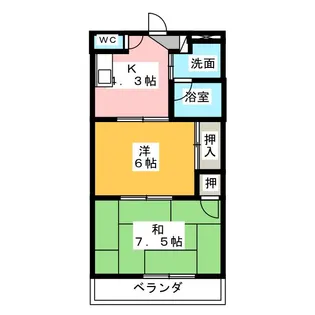 切戸曽七ハオス【3階】の間取り