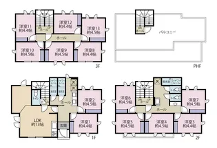 1Kの間取り画像