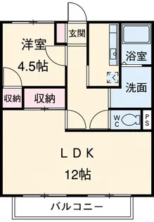 コーポエクセルI【1階】の間取り