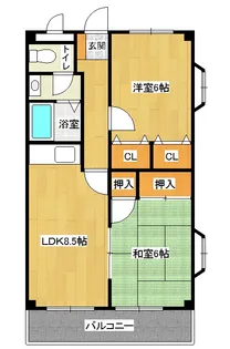 メルシーエヌ【2階】の間取り