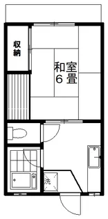 コーポとちの木【1階】の間取り