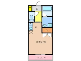 花見コーポ【1階】の間取り