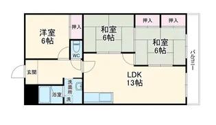 第2好日ハイツ【3階】の間取り