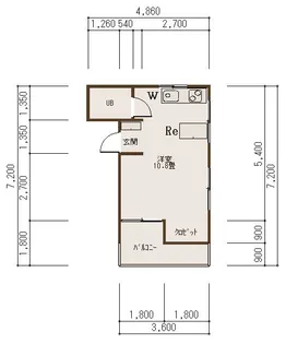 Hatagaya-apartment【3階】の間取り
