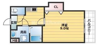 クラビス上町台【5階】の間取り