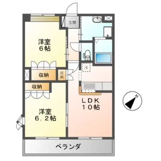 ノーブルコート【2階】の間取り