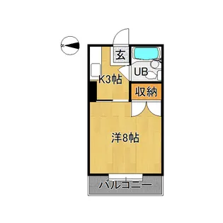 フレール富田【3階】の間取り