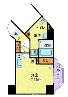 アーバイル九段下ミッドシティ【5階】の間取り