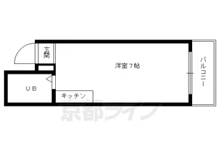 Kウエスト【5階】の間取り