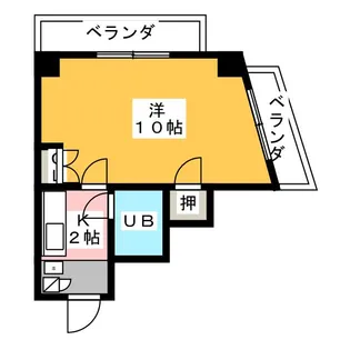 コーポルネッサンス【3階】の間取り