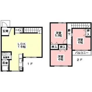 南陽荘【1階】の間取り