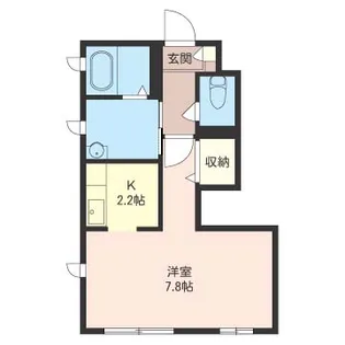 インターノースA【1階】の間取り