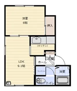 シティパレス【1階】の間取り
