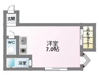 エムロード駒川【1階】の間取り