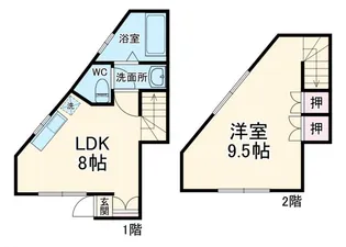 神奈川県平塚市御殿3【一戸建】の間取り