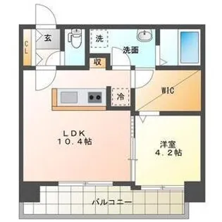 ピエス大通14【2階】の間取り
