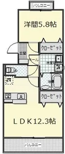 ウィンベル鎧橋II【2階】の間取り