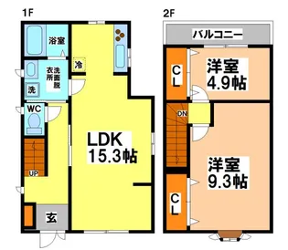 東京都武蔵野市中町2【一戸建】の間取り