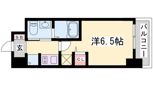 エステムコート神戸ハーバーランド前Vアクア【2階】の間取り