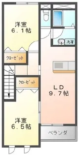神奈川県小田原市穴部【アパート】の間取り