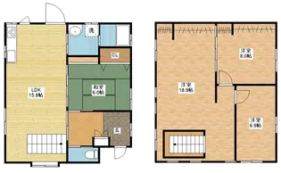 長崎県西彼杵郡長与町嬉里郷【一戸建】の間取り