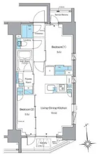 ルフォンプログレ上野稲荷町【3階】の間取り