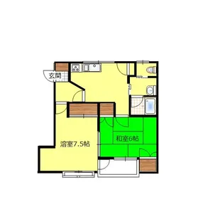 ツインパルコA【2階】の間取り