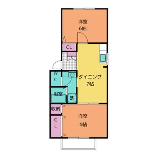 ブレスト南山 A【2階】の間取り