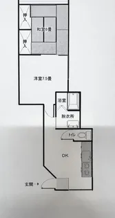 コーポあくつ【1階】の間取り