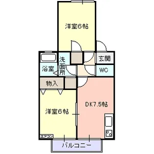 エルシオン南三番町【2階】の間取り